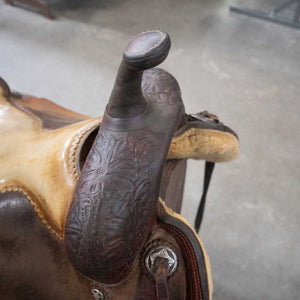 17" USED HORSEMAN TACK R.W. CHILDERS CUTTING SADDLE Saddles Horseman Tack   
