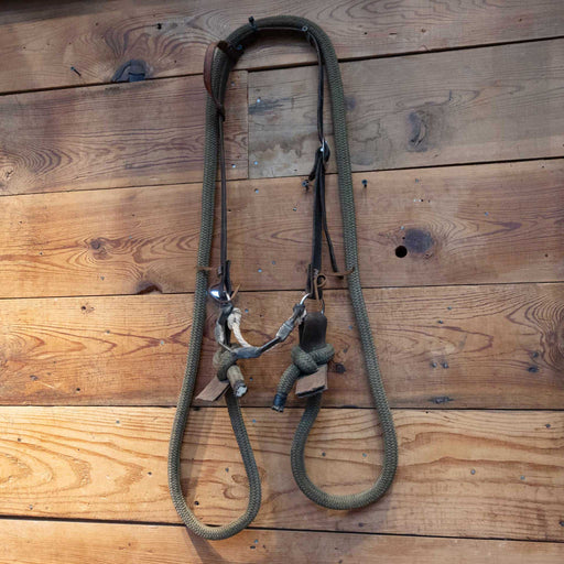 Side Pull with Ship Rope Reins Bridle Rig Sale Barn MISC
