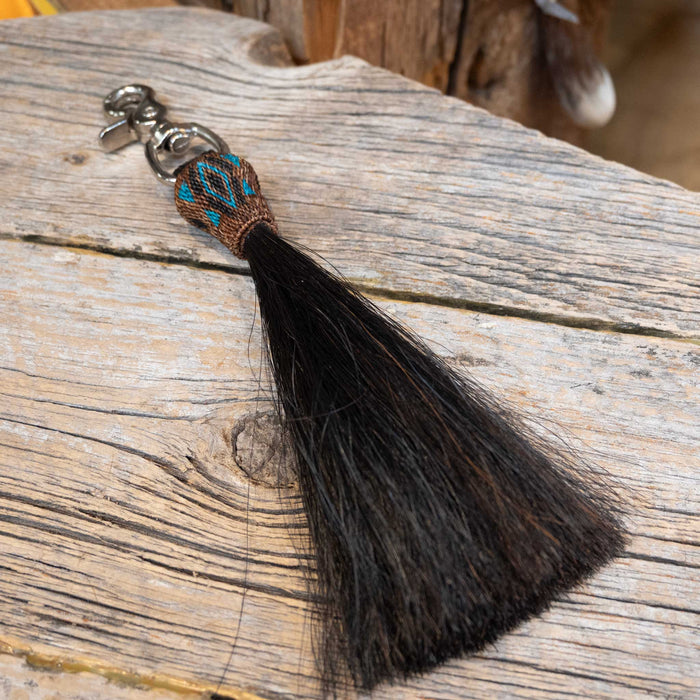 Real Horse Hair Shoo-Fly with Snaps - Select Color Collectibles MISC Black