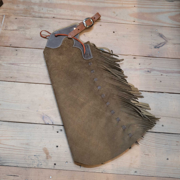 Kid's WLC 26" Stepthrough Chaps - Select Color Tack - Chaps & Chinks WLC Army Brown