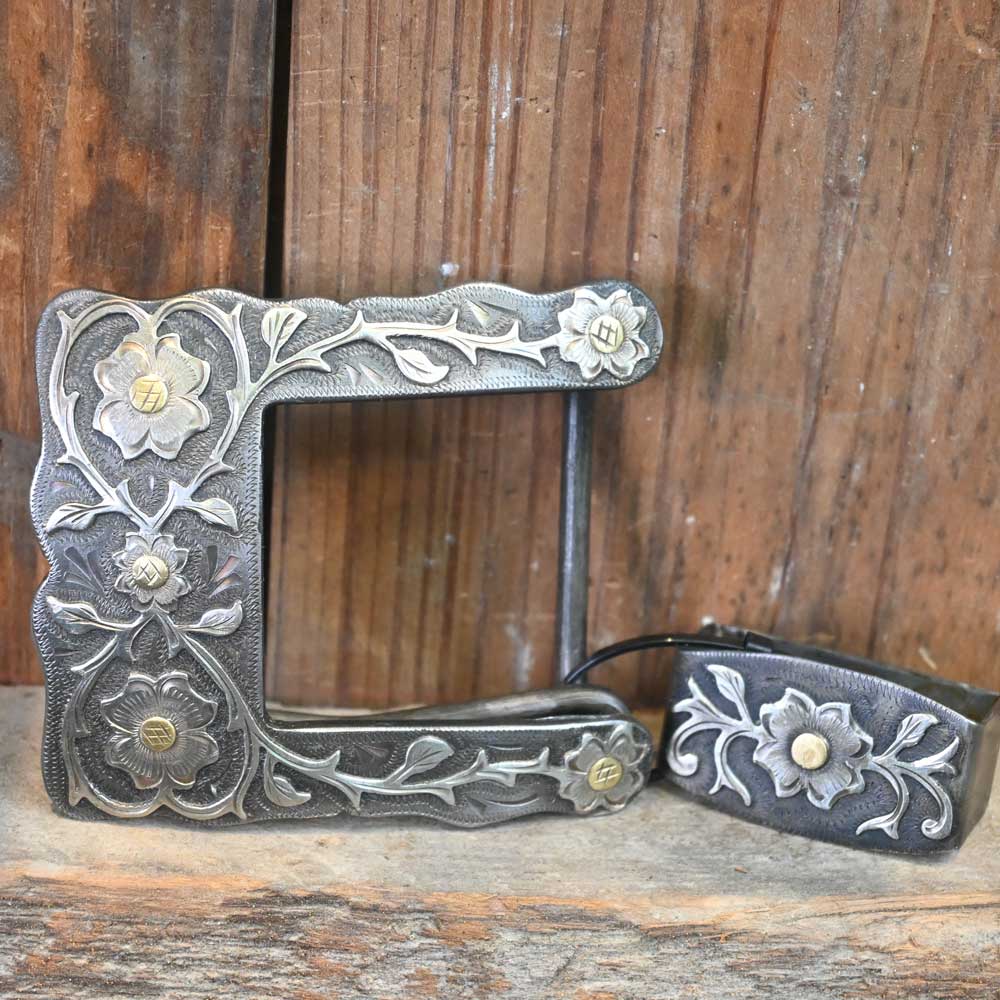 Western Belt Buckle - By Dale Scribner  - Buckles  _CA466 ACCESSORIES - Additional Accessories - Buckles Dale Scribner   