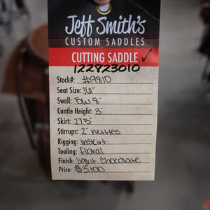 16" JEFF SMITH CUTTING SADDLE Saddles Jeff Smith   