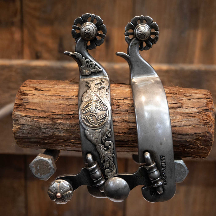 Kerry Kelley Silver Mounted 10pt Spurs