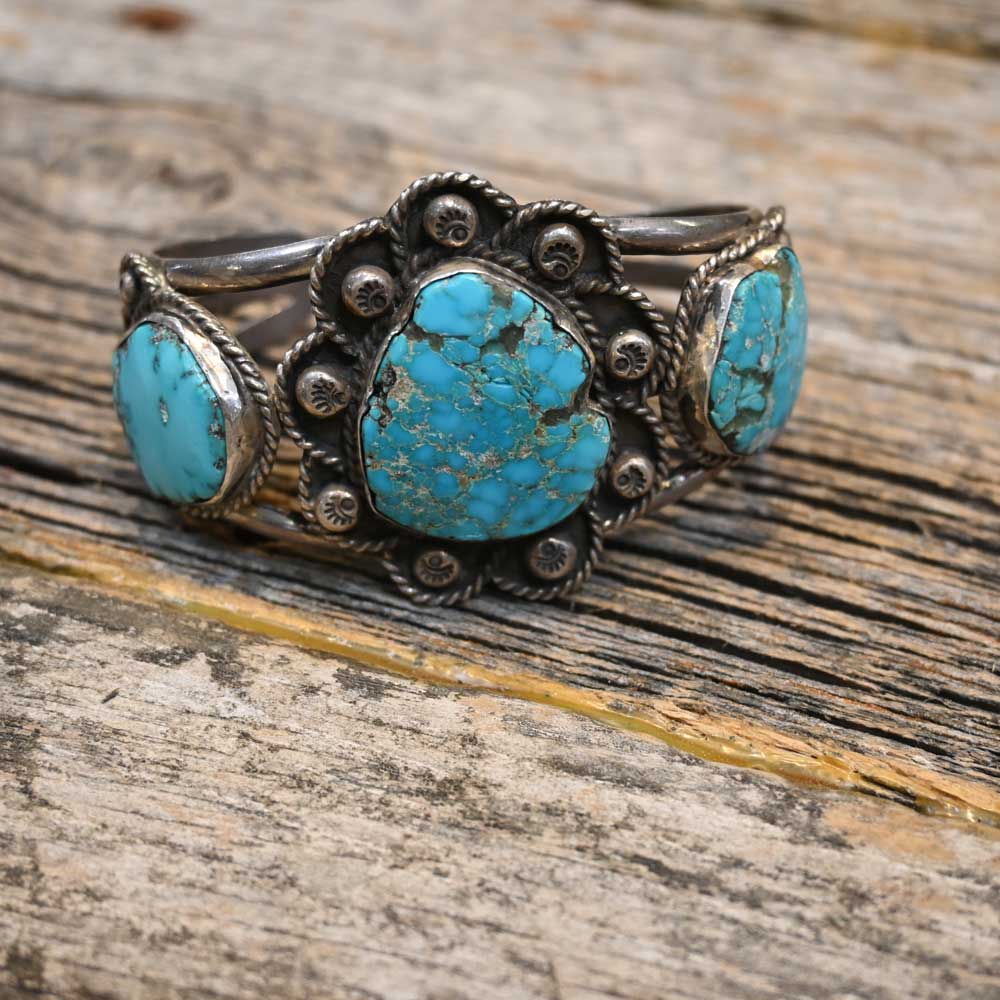 Vintage Navajo Turquoise Bracelet   _CA892