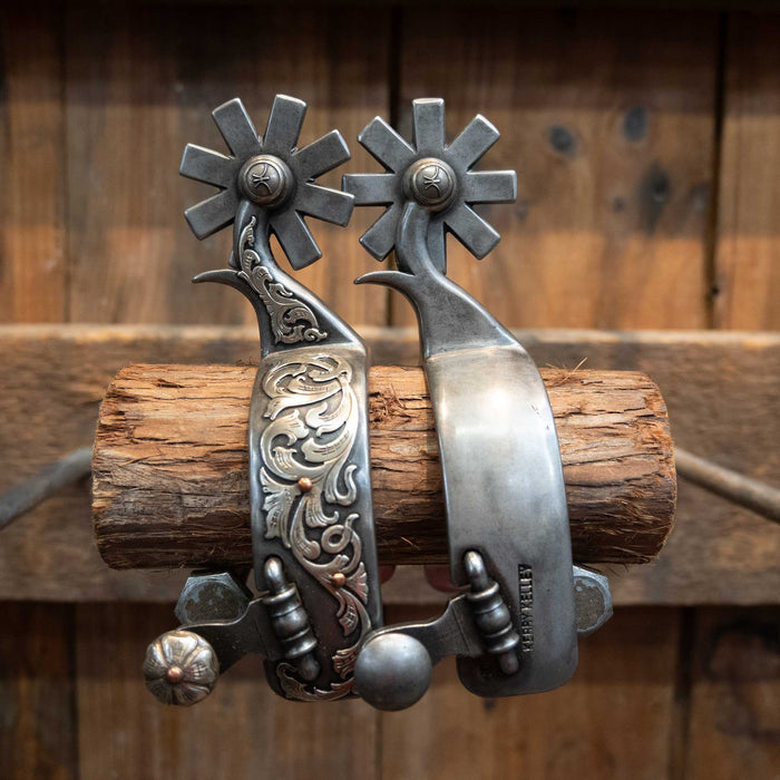 Kerry Kelley Silver Mounted 8pt Spurs