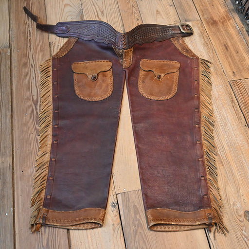 1930's Vintage Shotgun Chaps Tack - Chaps & Chinks MISC