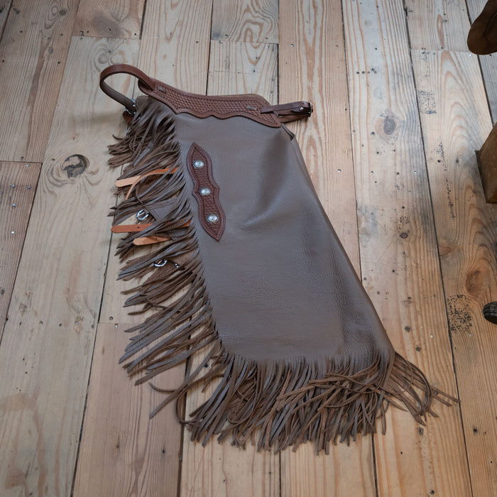 Teskeys Large Smooth Leather Chinks Tack - Chaps & Chinks TESKEY'S