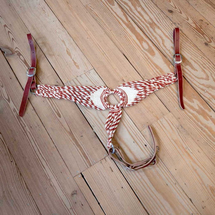 Handmade Mohair 3-Piece Breast Collar Tack - Breast Collars Iron Horse Head Brand