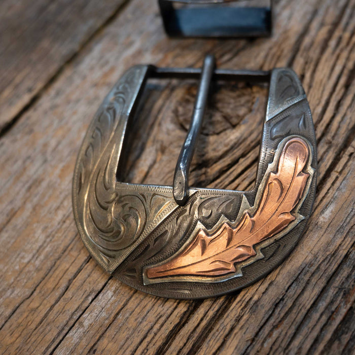 Scribner 2 Pc. Copper Leaf Buckle 029