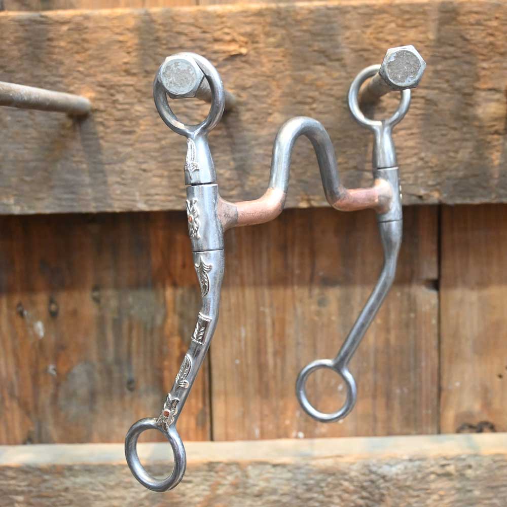 Josh Ownbey Cowboy Line - Silver Mounted - HEAVY ROD - Solid Port Bit JO191 Tack - Bits Josh Ownbey Cowboy Line