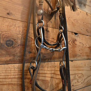 Bridle Rig - 3 Piece Twisted with Dogbone Gag  Bit SBR429 Tack - Rigs misc   