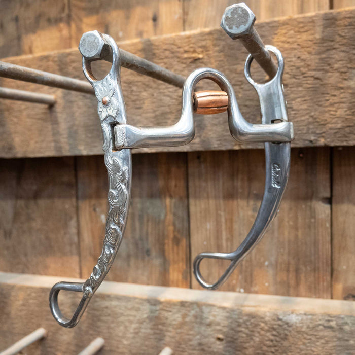 Cutrell 9 1/2" Solid Port Bit w/Copper Roller