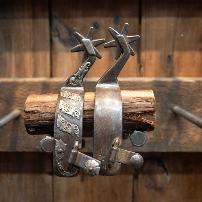 Kerry Kelley Silver Mounted 6pt. Spurs