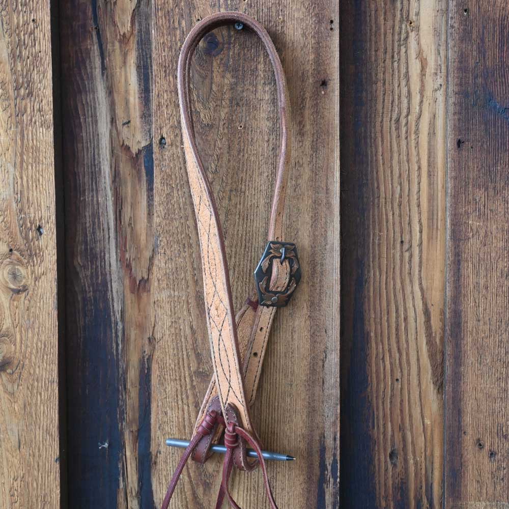 Handmade Split ear Roughout Headstall - with Buckle AAHT044 Tack - Headstalls TESKEY'S