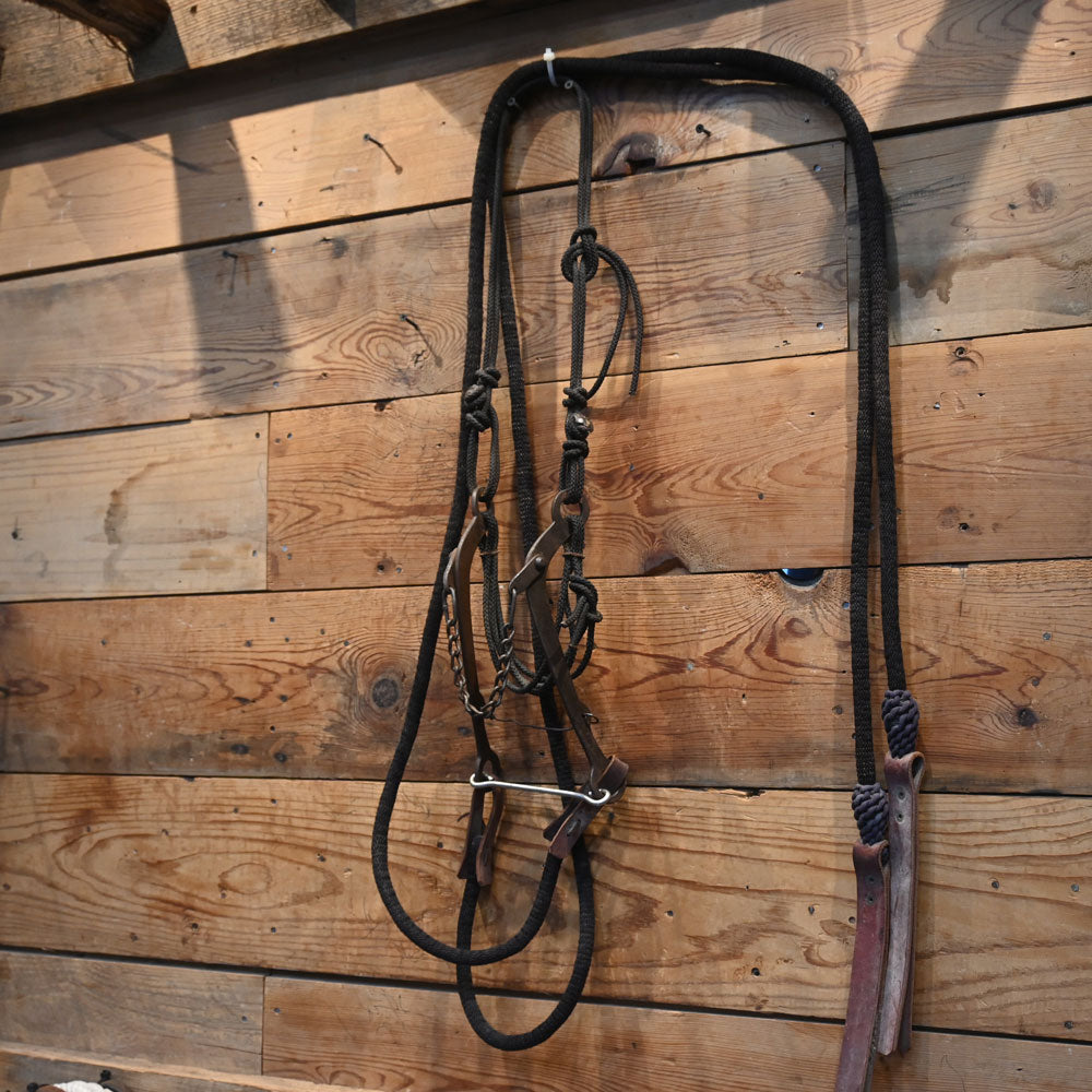 Bridle Rig - Rope Nose Hackamore Rig SBR603 Sale Barn MISC