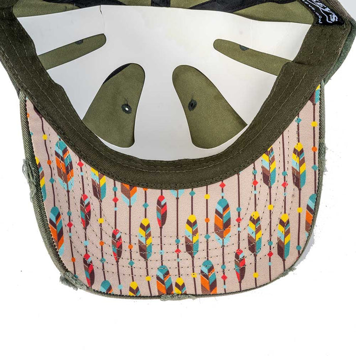 New Teskey's Camo Leather Logo Cap Sale Barn MISC   