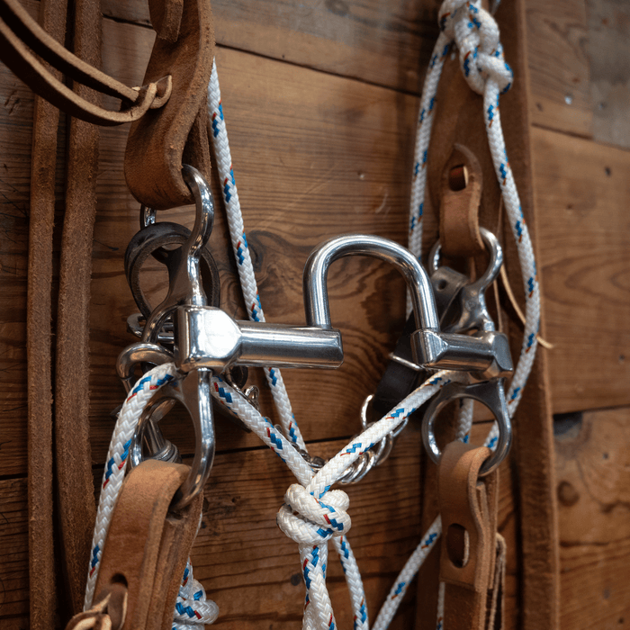 Cow Horse Supply LB Correction Bridle Rig w/ String Martingale