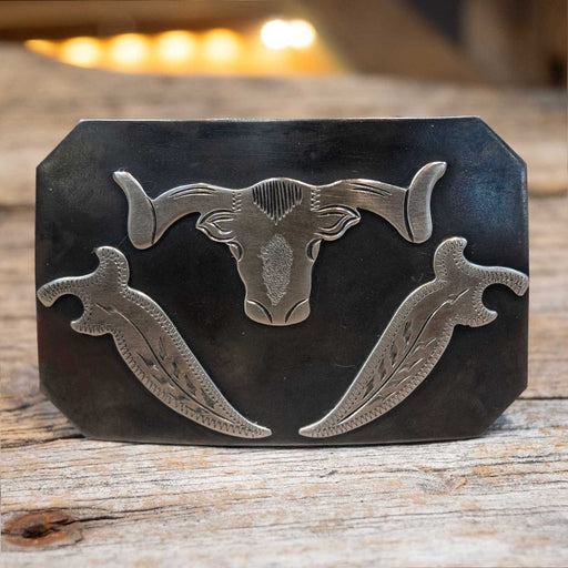 Turtle Jones Longhorn Buckle ACCESSORIES - Additional Accessories - Buckles Turtle Jones