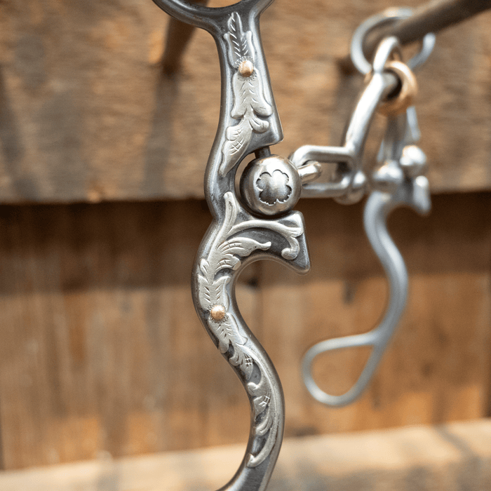 Silver Mounted Kerry Kelley 02S Ported Chain Bit