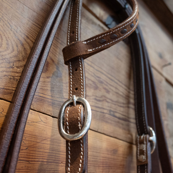 Teskey's Tear Drop Smooth Snaffle Bridle Rig