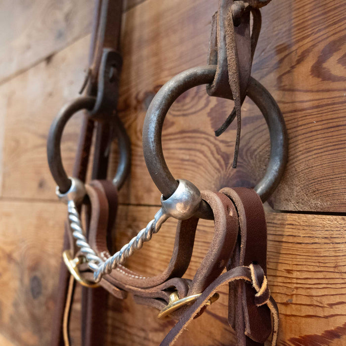 O-Ring Twisted Wire Snaffle Bridle Rig