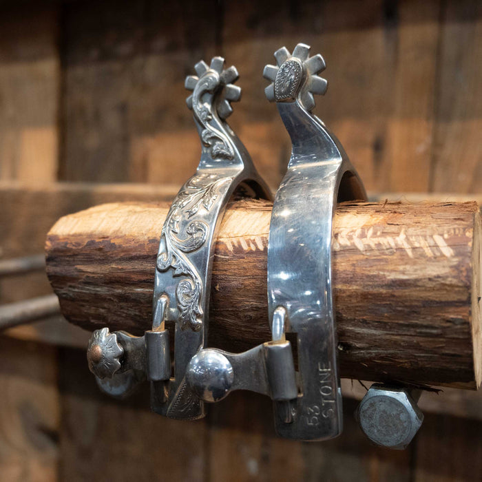 STONE #53 Silver Mounted Spurs 1464