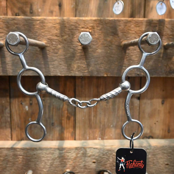 Flaharty Lil' Circle Gag Rebar Center Chain Bit Tack - Bits Flaharty