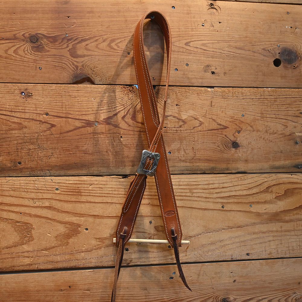 King Saddlery Split Ear Headstall Silver Buckle Tack - Headstalls King's Saddlery
