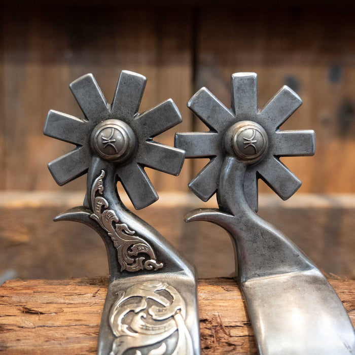 Kerry Kelley Silver Mounted 8pt Spurs