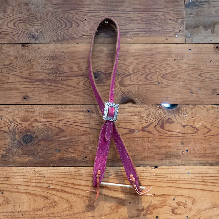 Pink 3/4" Split Ear Headstall