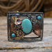 The Rowdy Rose Butterfly Belt Buckle w/Turquoise ACCESSORIES - Additional Accessories - Buckles Rowdy Rose