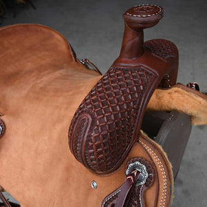 15.5" TESKEY'S RANCH CUTTER SADDLE Saddles TESKEY'S SADDLERY LLC   