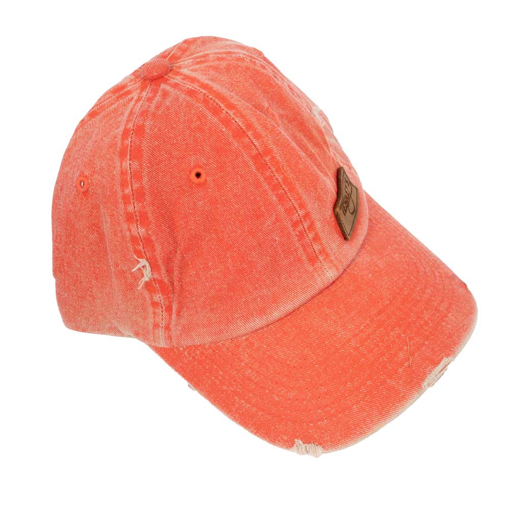 New Orange Teskey's Leather Logo Cap Sale Barn MISC   