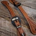 Basket Tooled Spur Straps Tack - Spur Straps MISC