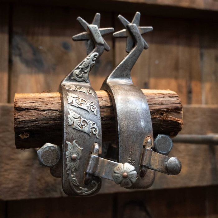 Kerry Kelley Silver Mounted 6pt. Spurs