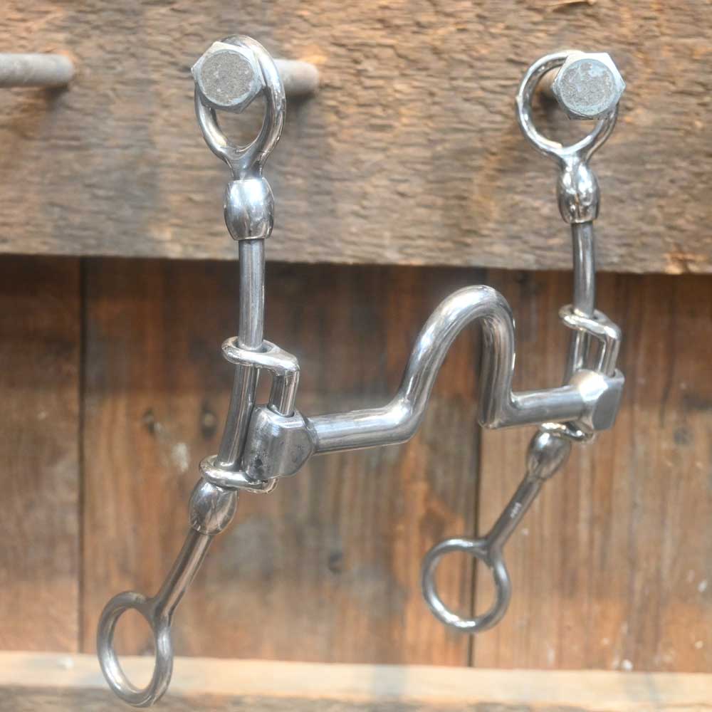 Cow Horse Supply "Lil Beau Bit" CHS Solid Tall Port - Gag Bit  CHS259 Tack - Bits Cow Horse Supply   