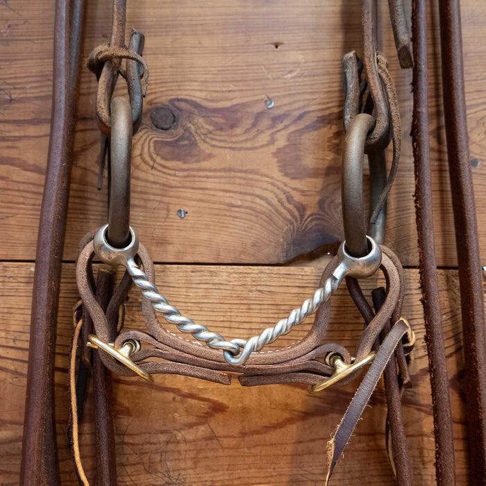 O-Ring Twisted Wire Snaffle Bridle Rig