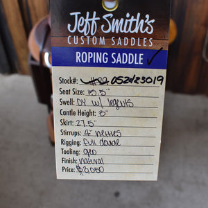 15.5" JEFF SMITH ROPING SADDLE Saddles Jeff Smith   