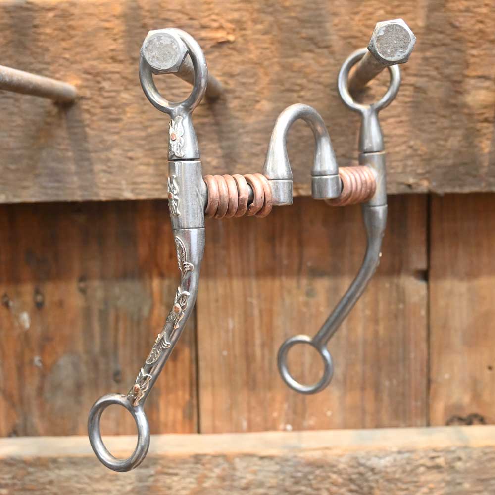 Josh Ownbey Cowboy Line - Silver Mounted - HEAVY ROD - Correction Copper Rings Bit JO192 Tack - Bits Josh Ownbey Cowboy Line