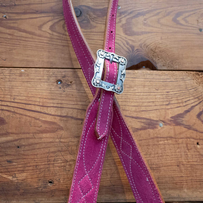 Pink 3/4" Split Ear Headstall