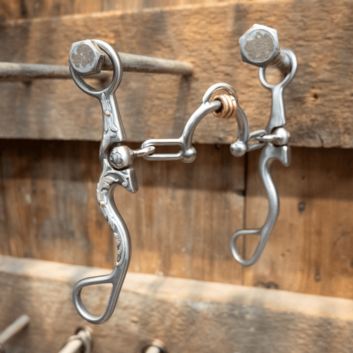 Silver Mounted Kerry Kelley 02S Ported Chain Bit