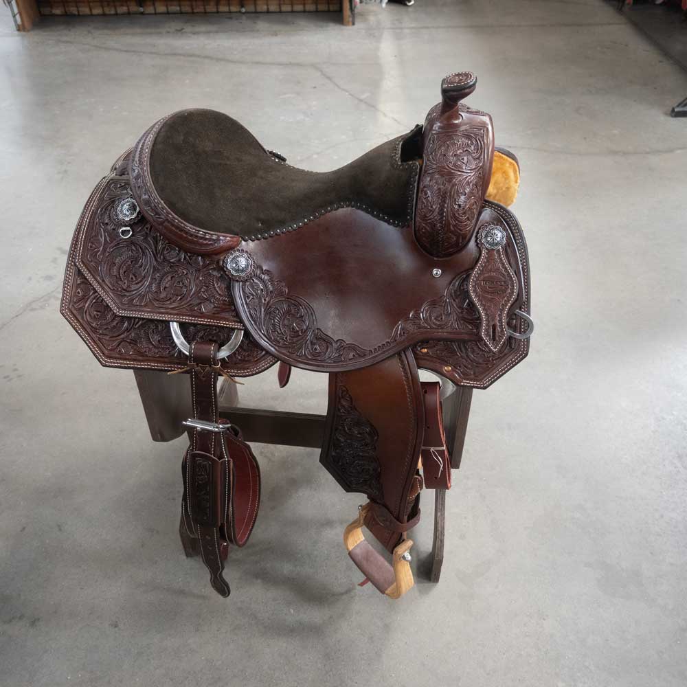 16.5" TESKEY'S COW HORSE SADDLE Saddles TESKEY'S SADDLERY LLC   