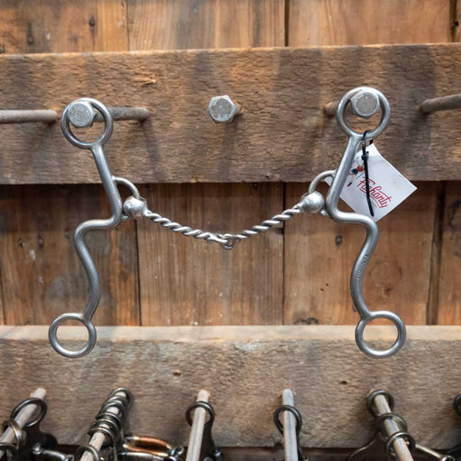 Flaharty Dolly Twisted Wire Shanked Snaffle Bit Tack - Bits Flaharty