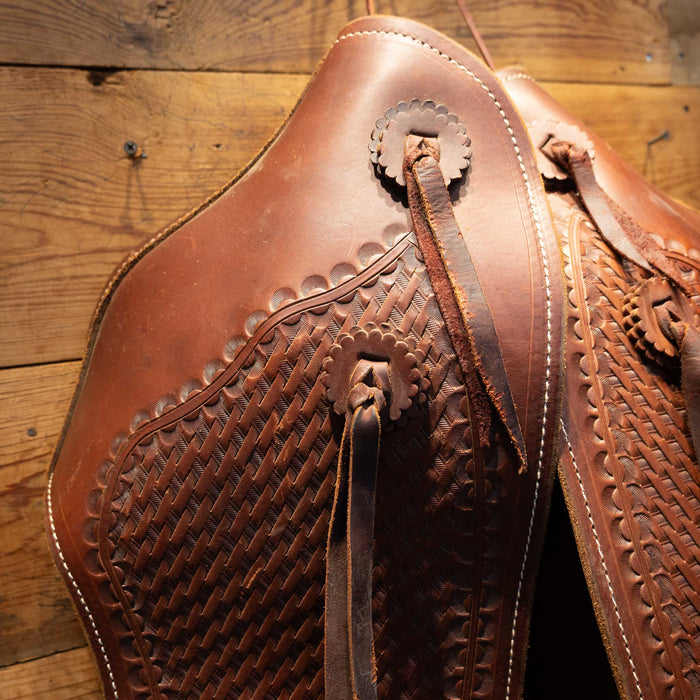 Fully Tooled Leather Tapadera's Saddle - Accessories MISC