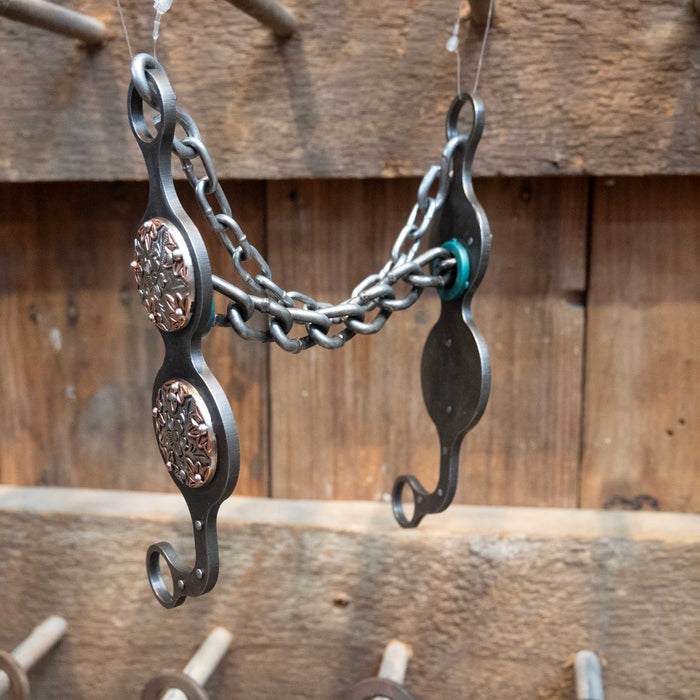 Petska Chain Silver Star Conchos Bit