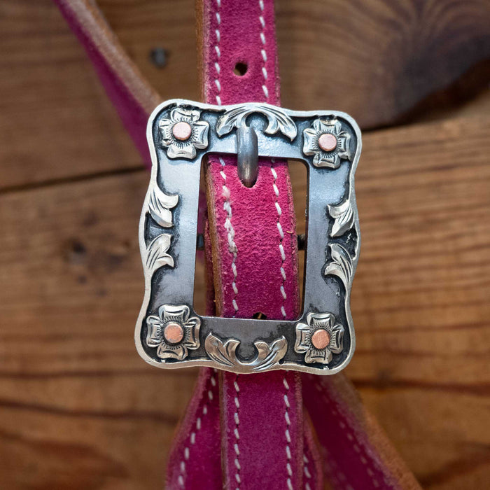 Pink 3/4" Split Ear Headstall