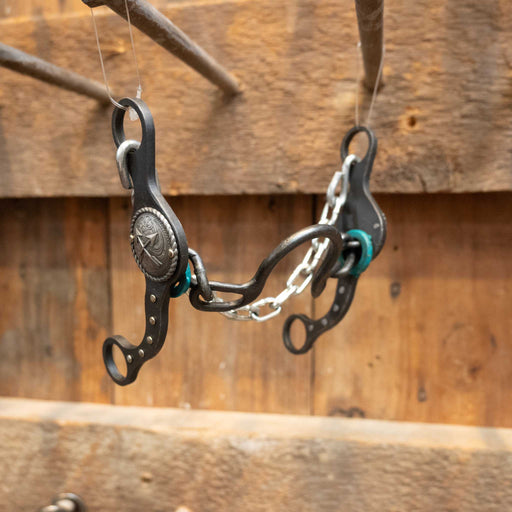 Paul Petska Ported Chain - Silver Arrow Concho Bit Tack - Bits Paul Petska