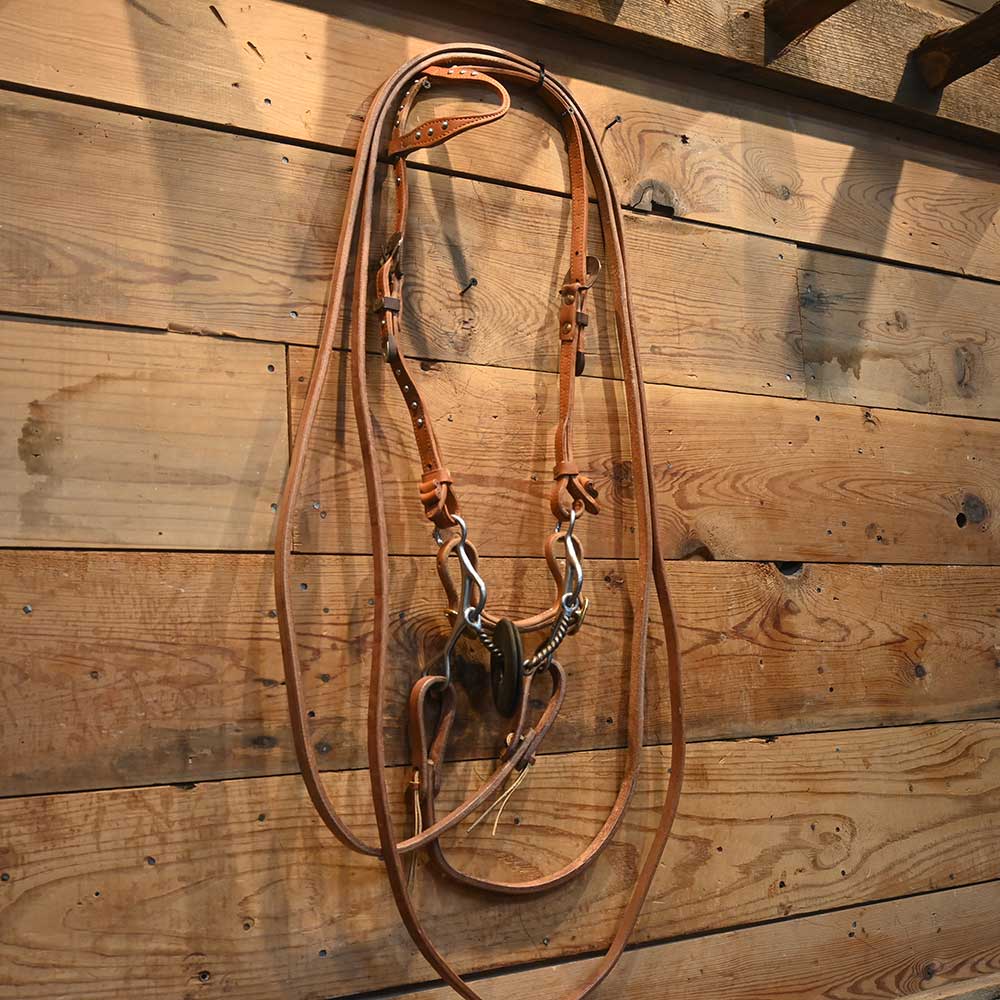 Bridle Rig - Barrel Bit - Professional Choice Twisted Wire Gag Bit  RIG368 Tack - Rigs Professional's Choice   
