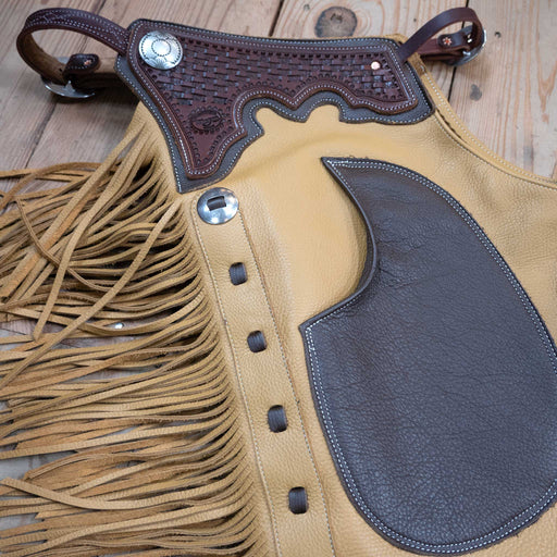 Teskey's Medium Tan Versatility Shotgun Chaps Tack - Chaps & Chinks Teskeys