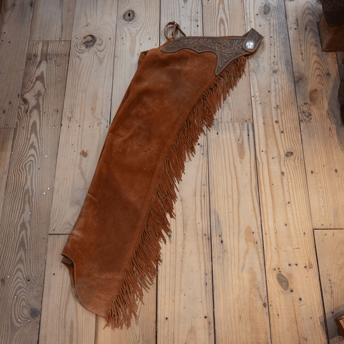 Used Roughout Show Chaps w/Tooled Yoke